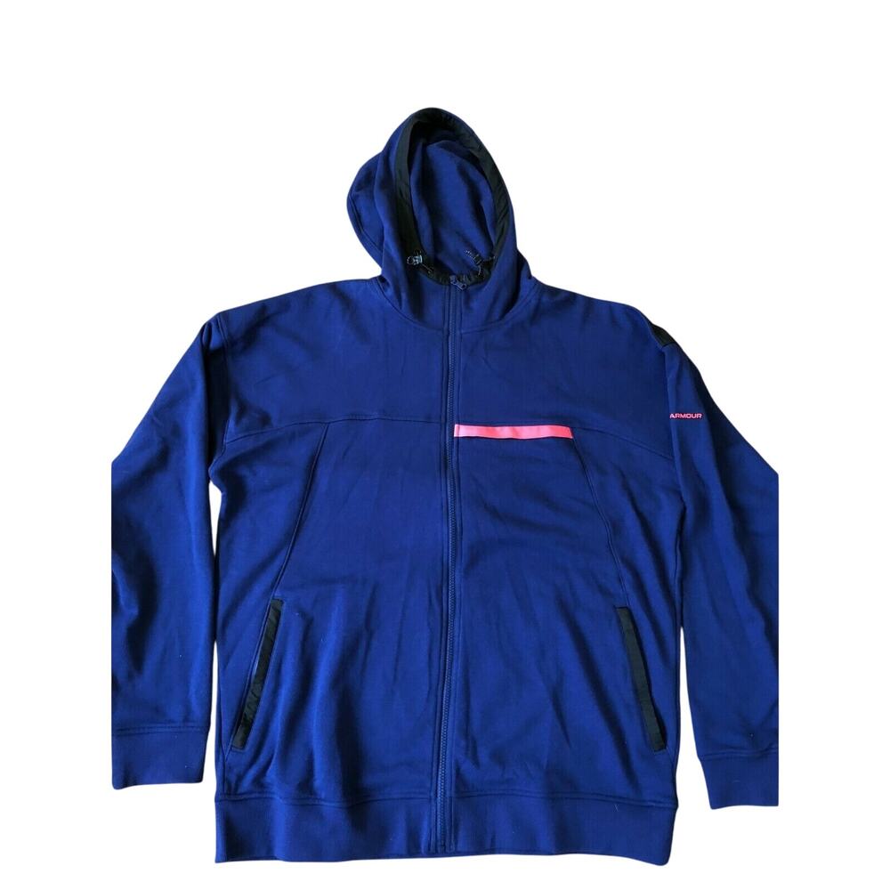 Under Armour Men's Rival Terry AMP 1361595 415 Hoodie Size 2XL NWT - Picture 10 of 12